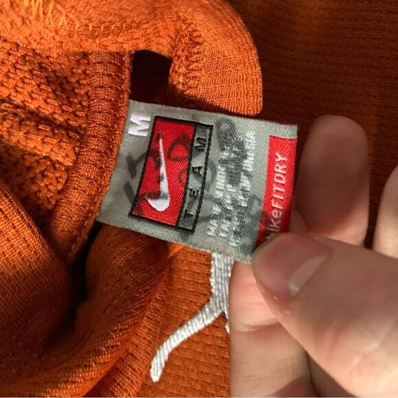 Y2K Nike Center Swoosh Texas‎ Longhorns Orange Hoodie Womens Medium - Picture 3 of 7